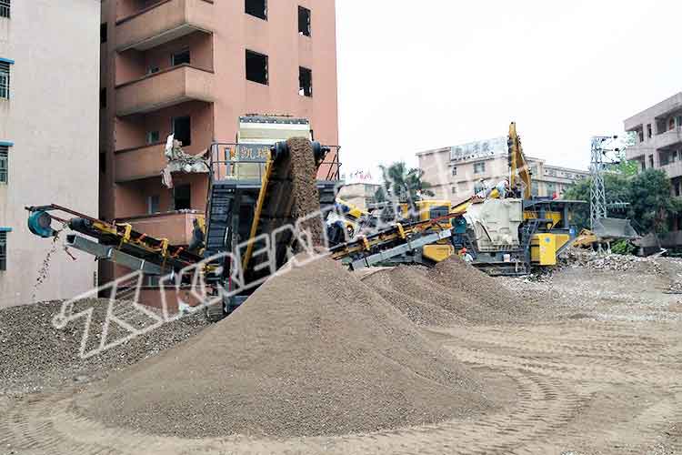 履帶移動篩分站施工過程中出現(xiàn)問題怎么辦？