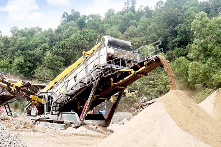 履帶移動篩分站施工過程中出現(xiàn)問題怎么辦？
