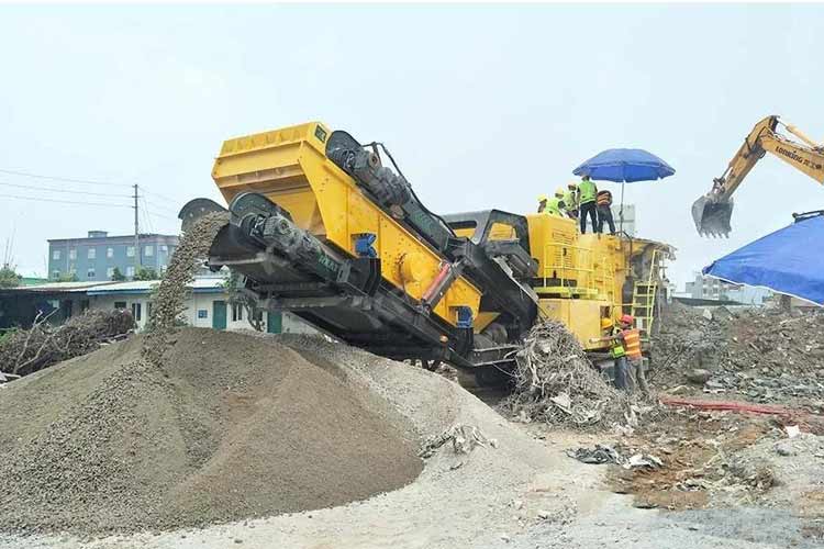 履帶移動反擊式破碎站產(chǎn)能低，掙錢少怎么辦？